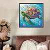 Tortue-Peinture diamant en forme sp&eacute;ciale-30*30cm