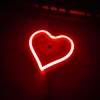 Car LED Neon Light interior Decoration DIY Modification Heart-Shaped Luminous Atmosphere Light USB\Cigarette Lighter Plug Neon Light Window Light
