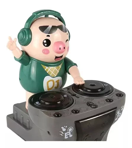 🎁Christmas Gift- Electric Dj Piggy Toy, Light Music, Swinging, Dancing And Singing Electric Toy