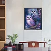 >SALE<5D DIY Full Round Drill Partial AB Diamond Painting Owl Decoration 45x55CM