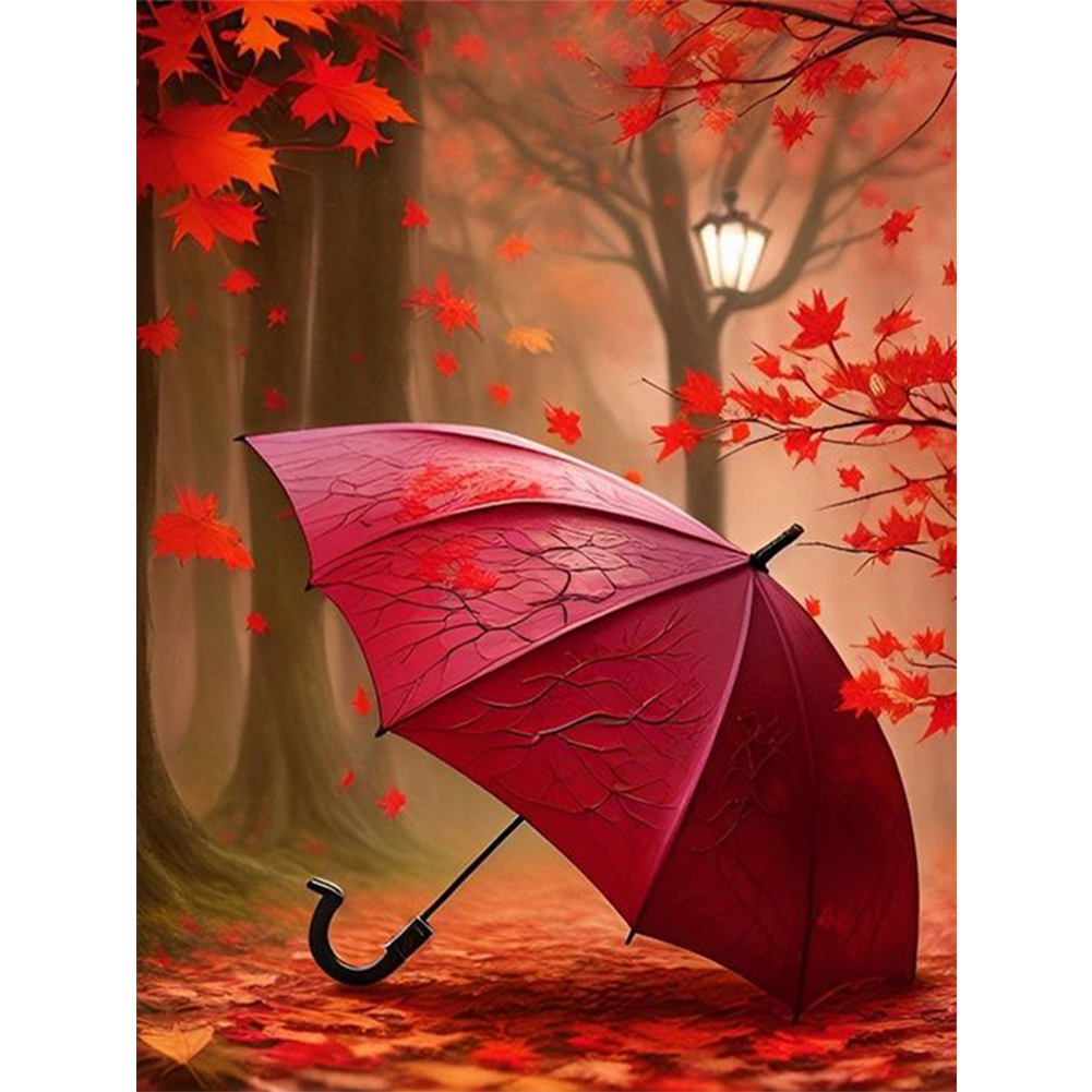 Little Red Umbrella-Paint by Numbers-30*40cm/40*50cm