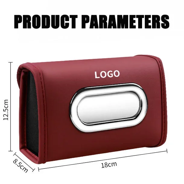 Car Nappa Leather Tissue Box
