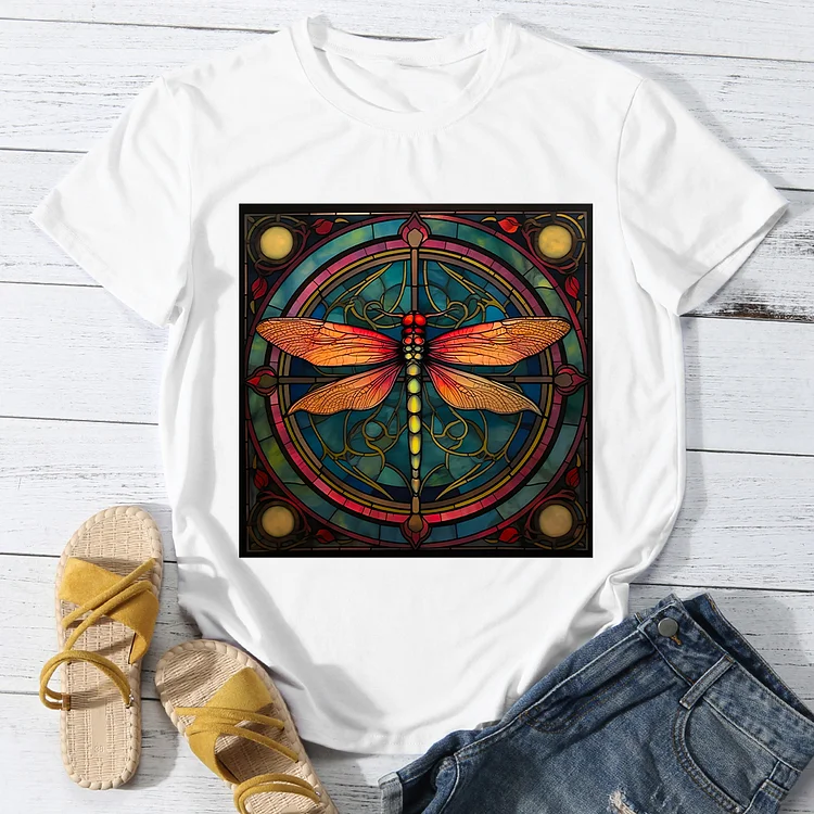 Church Uncanny Dragonfly Women Round Neck T-shirt - BSTCA0072