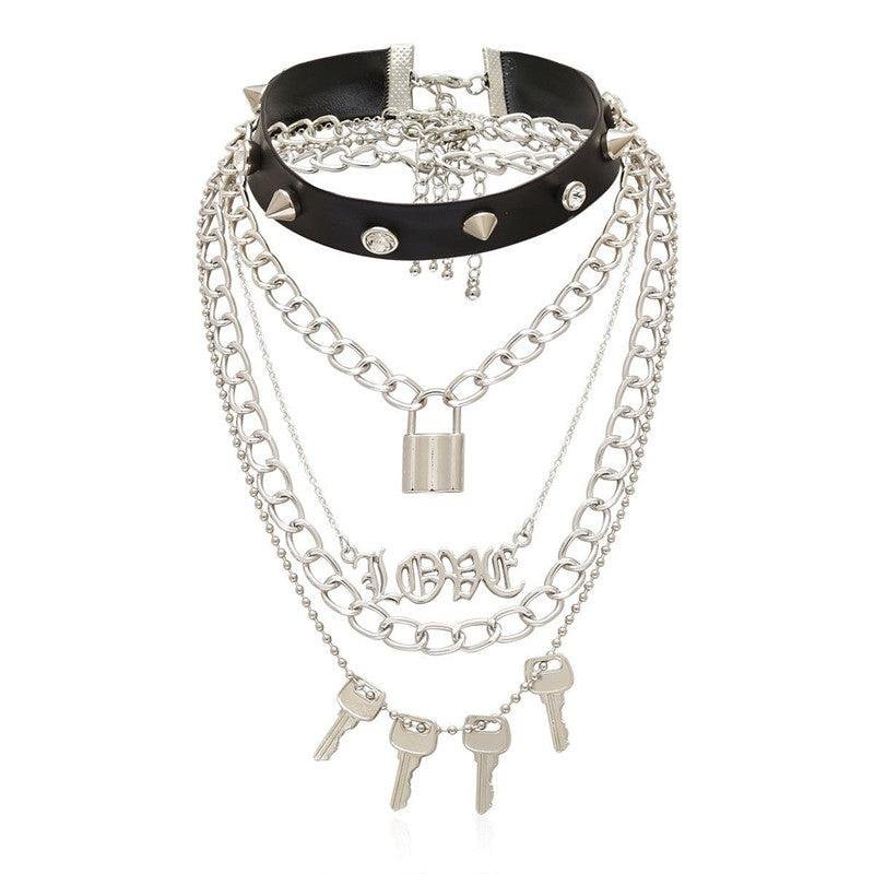 Gothic Choker Chains Set