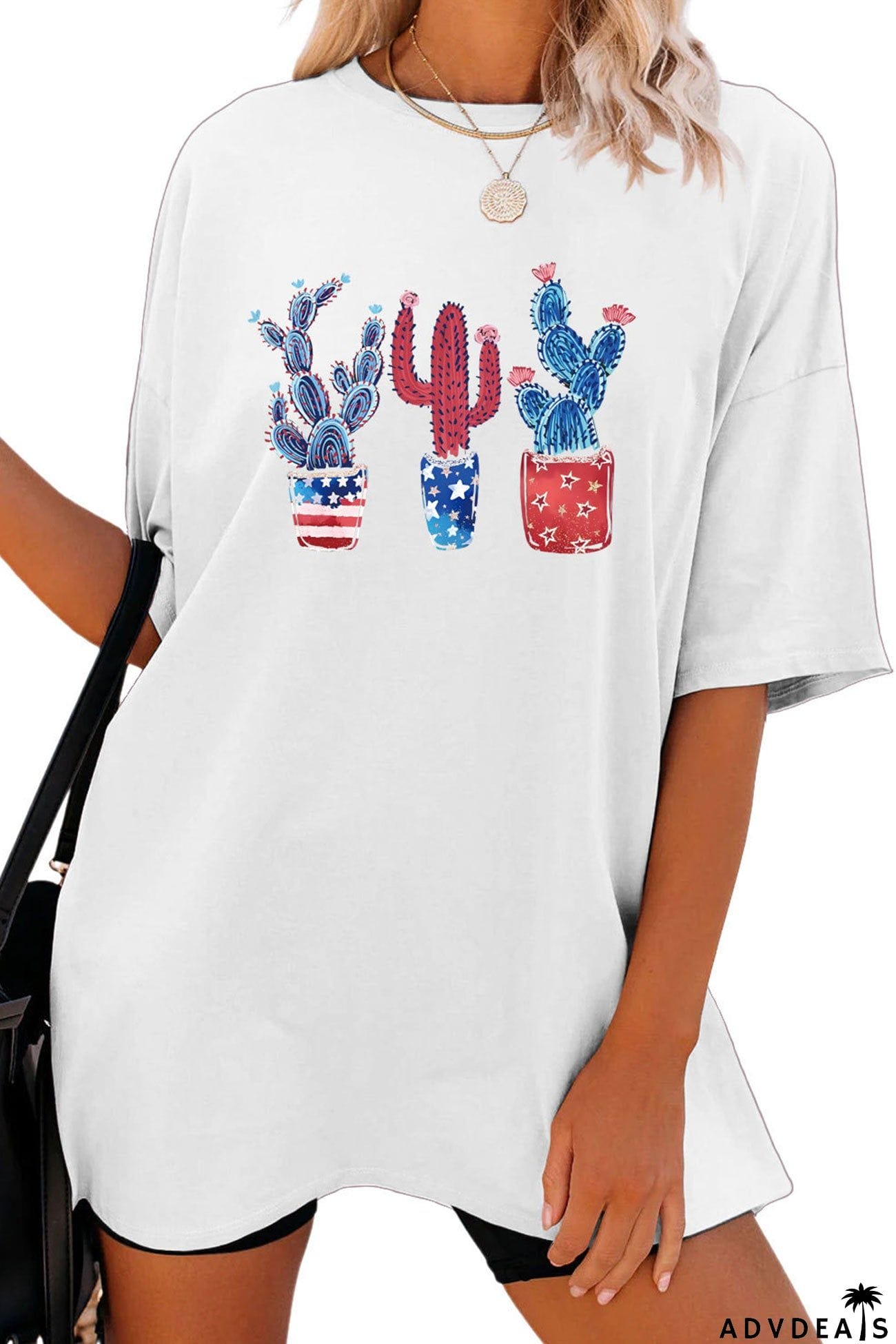 Cactus Flag Print T-shirt