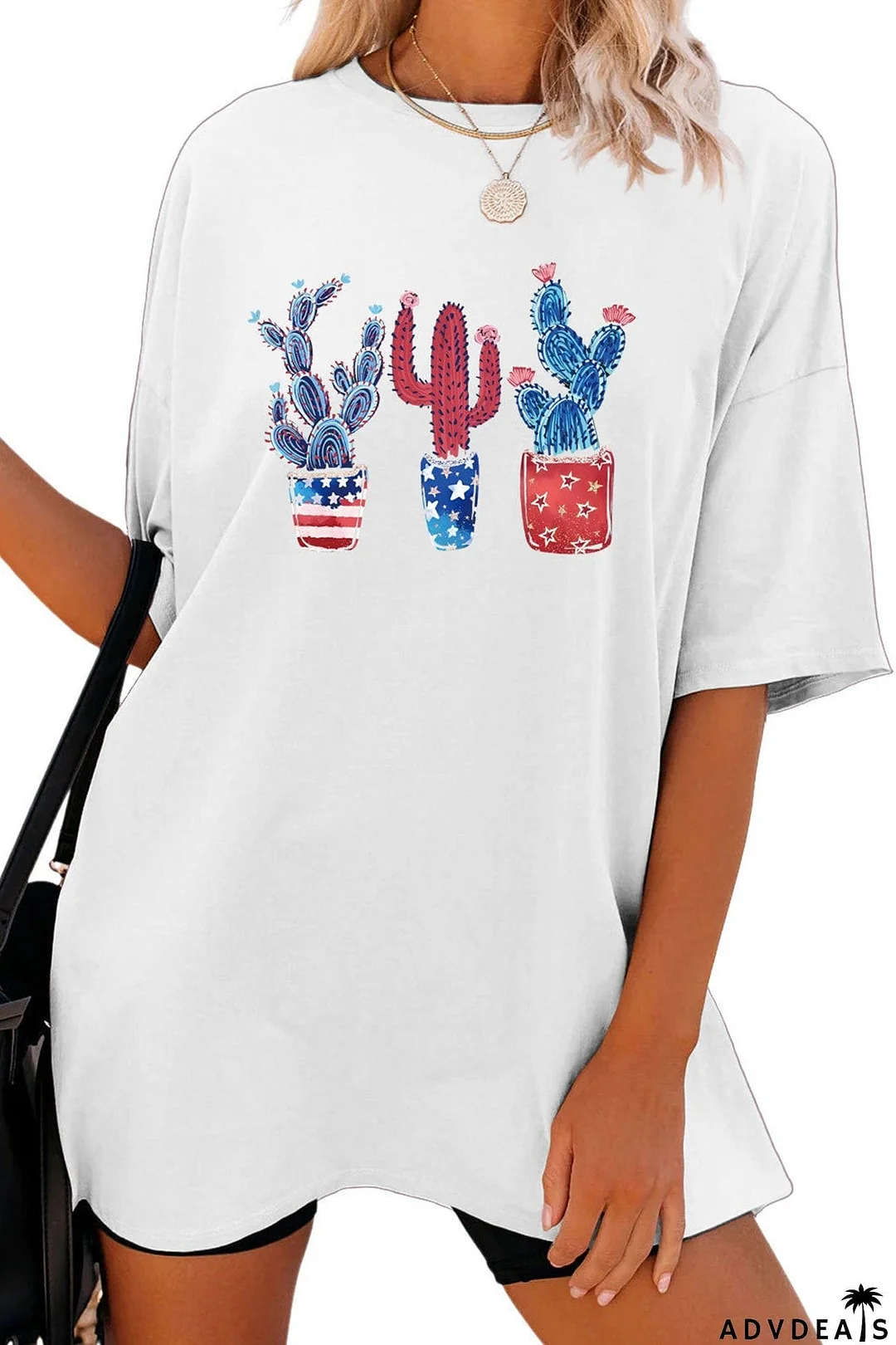 Cactus Flag Print T-shirt