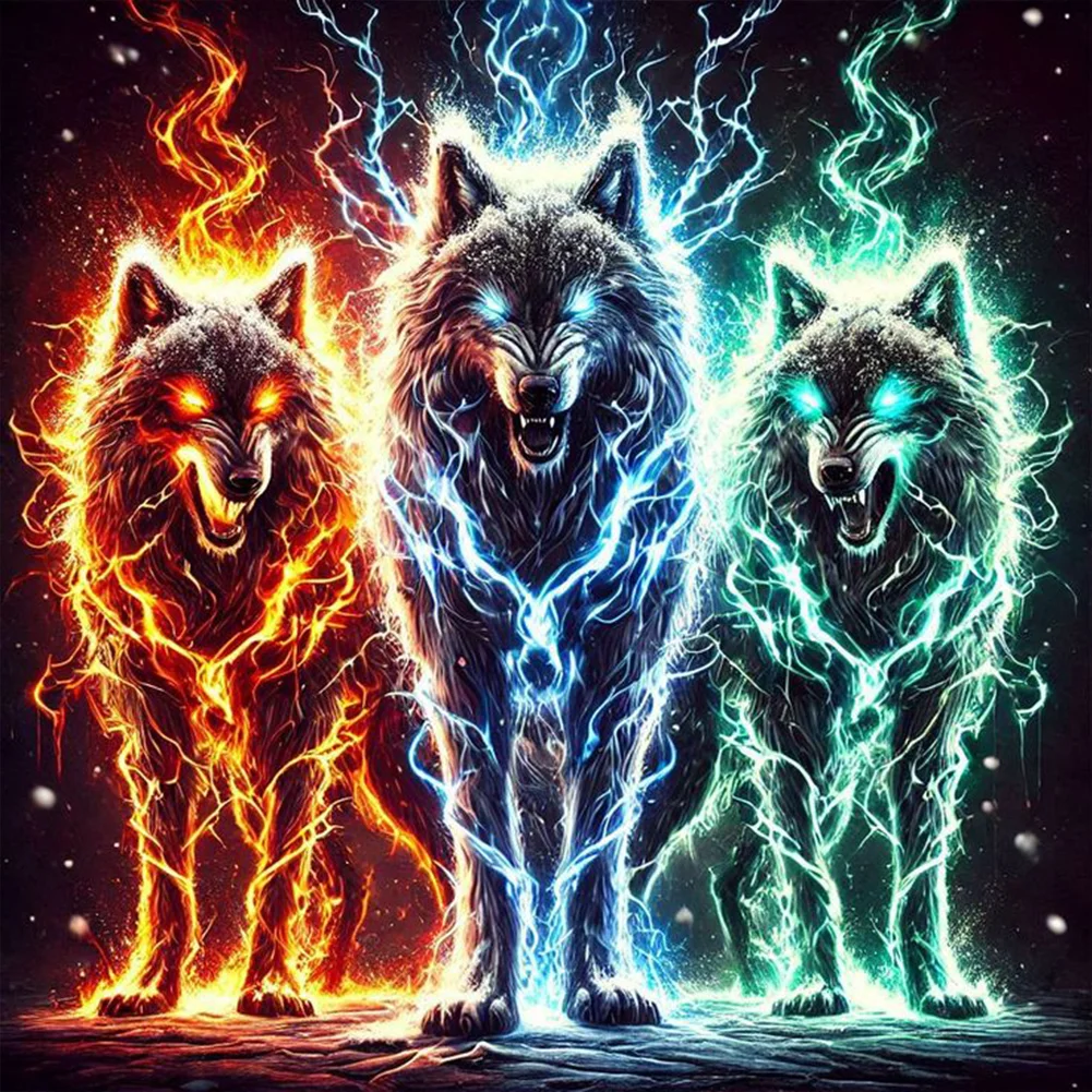 Diamond Painting - Full Square Drill - Wolf(Canvas|45*45cm)