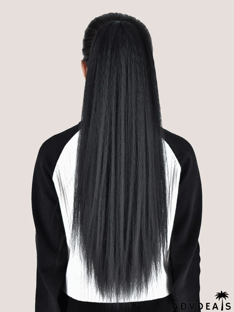 Long Straight Shaggy Ponytail Hair Extension