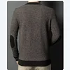 Thickened warm half turtleneck men's casual sweater