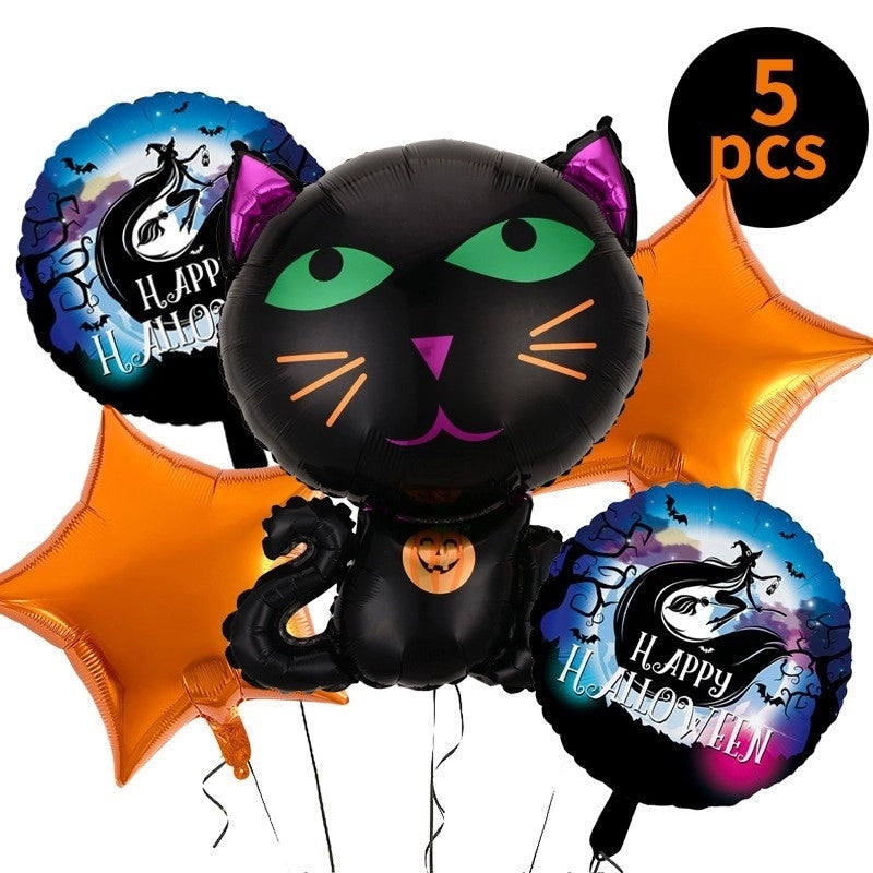 2 Pieces Halloween Geometric Aluminum Film Party Balloon