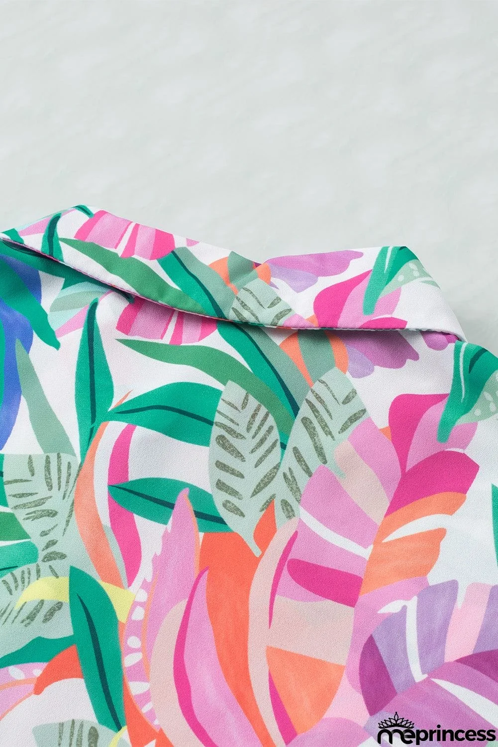 Multicolored Collared Neck Longline Cardigan