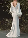 Wet Look Bishop Sleeves Maxi Dress