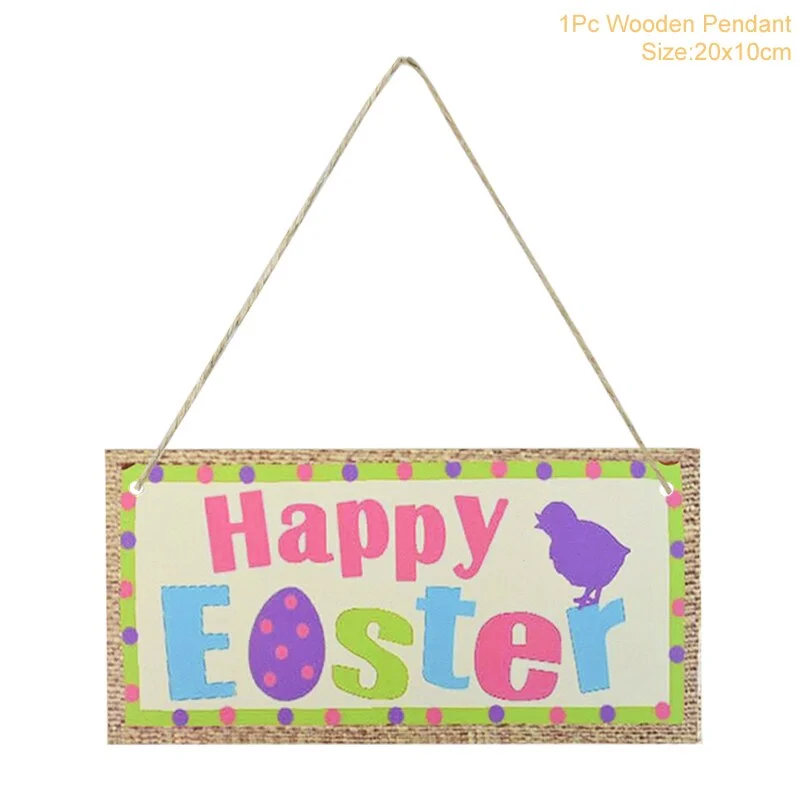 Easter Decoration for Home Wooden Easter Egg Holder Shelves DIY Craft Handmade Ornaments Kids Gift Happy Easter Party Decor 2022