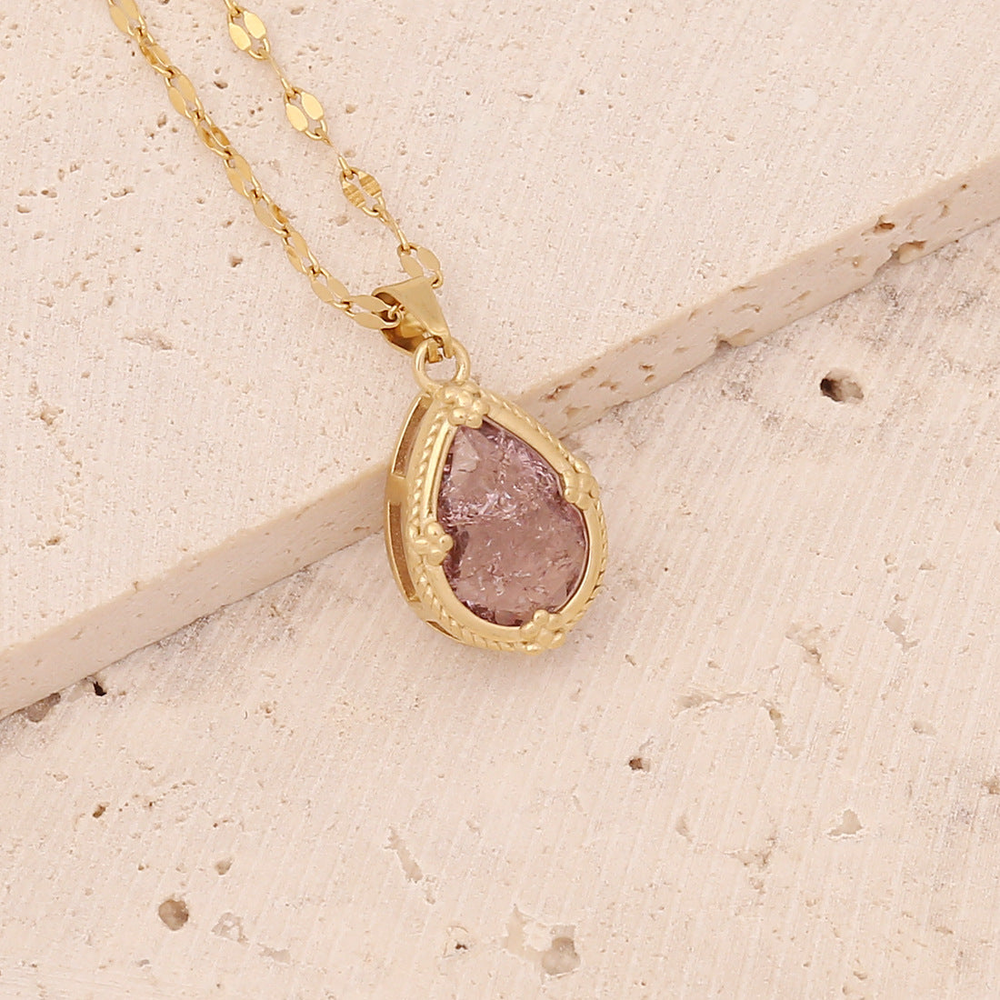 Women Heart Eye Stainless Steel Electroplating Pendants