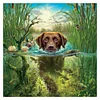 Diamond Painting-5D Full Drill Dog