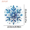 Diamond Painting 2D Flat Winter Snowflake Wall Door Decor