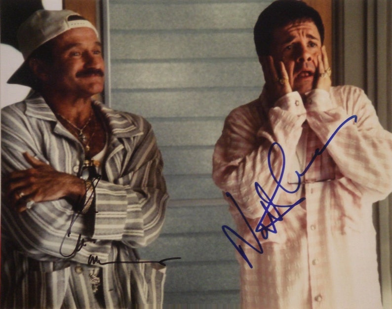 ROBIN WILLIAMS & NATHAN Lane Signed Autographed Photo Poster painting The Bird Cage wcoa