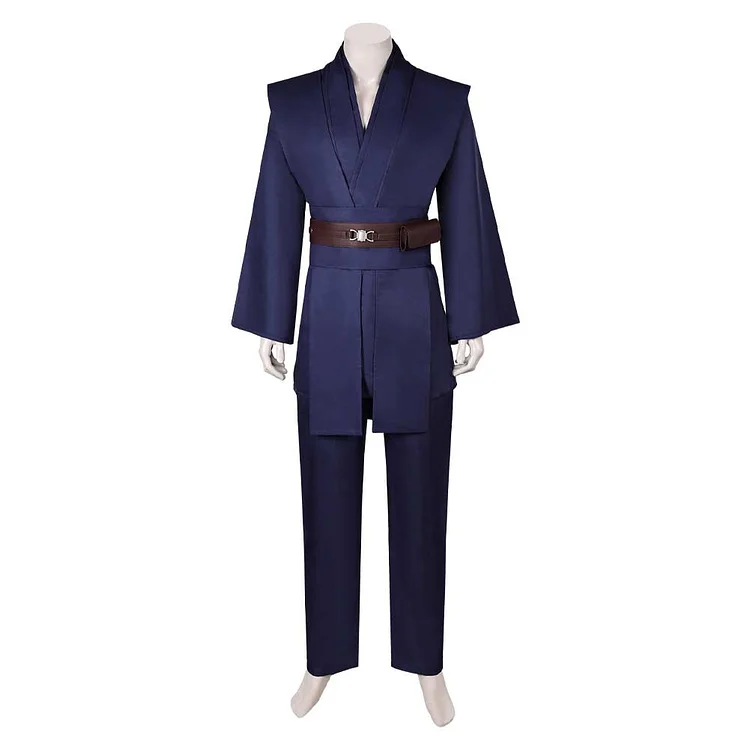 Jedi Knight Anakin Skywalker Dark Blue Outfits Cosplay Costume Halloween Carnival Suit