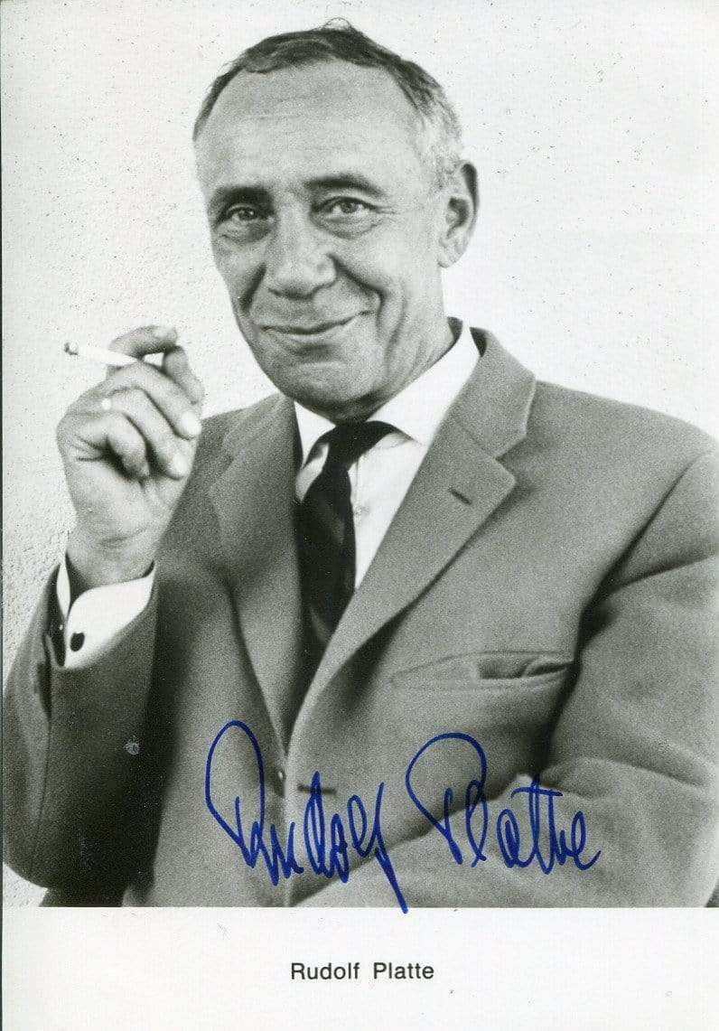 Rudolf Platte (+) autograph German actor, signed postcard Photo Poster paintinggraph