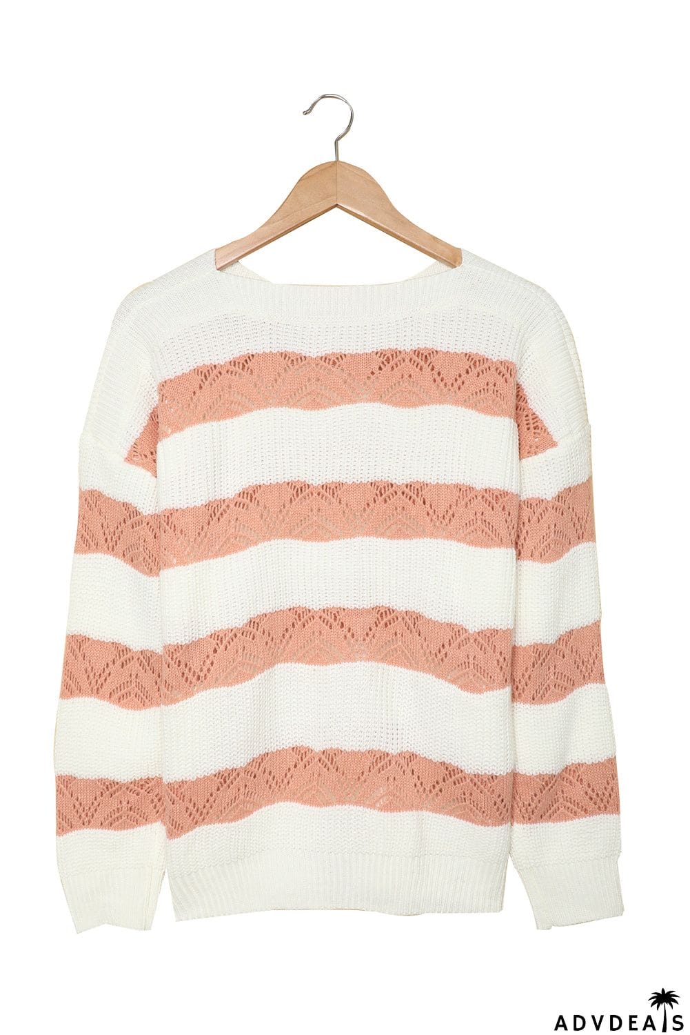 Striped Colorblock Knit Sweater