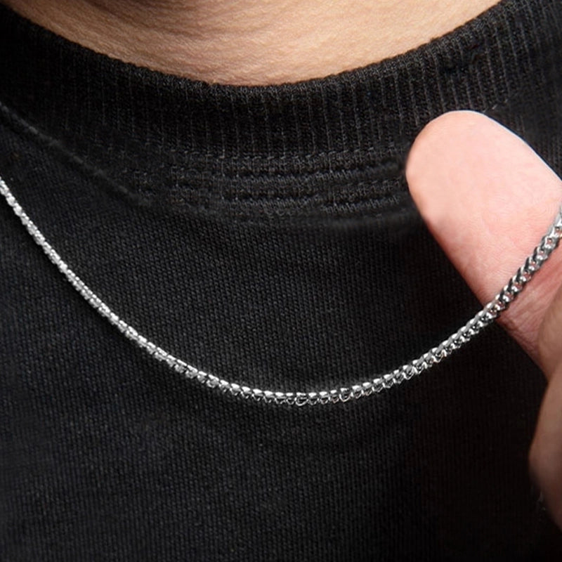 Hip-Hop Retro Solid Color Men’S Necklace