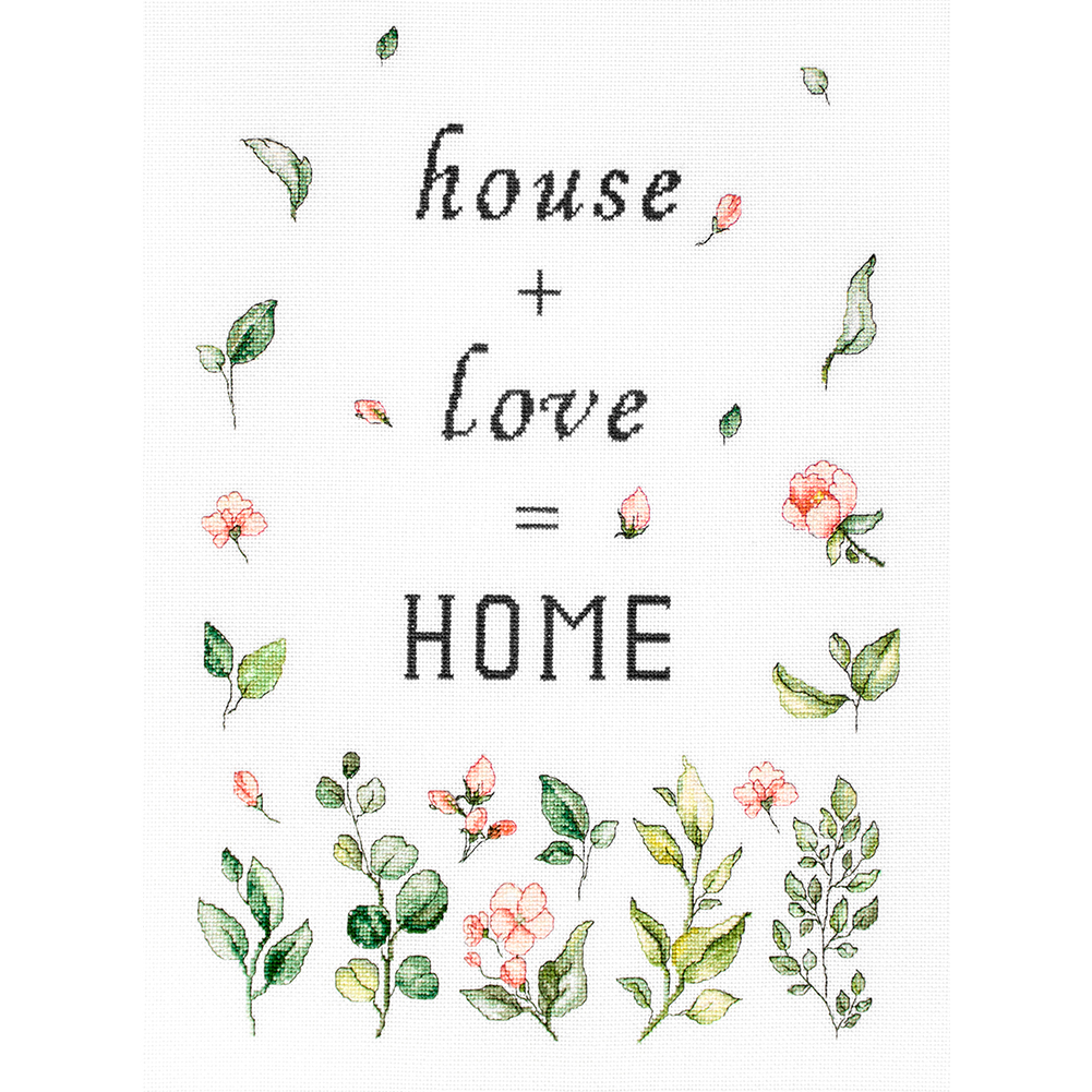 

Home - 11CT Stamped Cross Stitch - 25*35CM, 501 Original