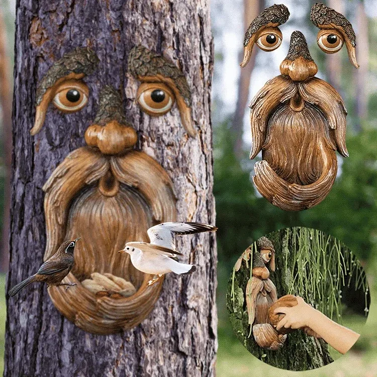 🌳Unique Bird Feeders for Outdoors - Old Man Tree Art 🔥 - tree - Codlins