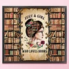 (US Local)Bookshelf Girl-14CT Stamped Cross Stitch Kit(50x45cm)
