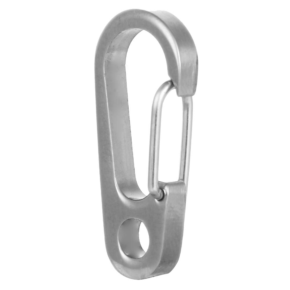 

Titanium Ti TC4 Outdoor Key Carabiner Keyring Keychain Holder, Silver, 501 Original