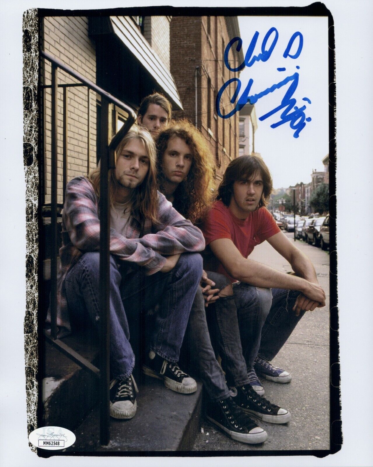 CHAD CHANNING Signed NIRVANA 8x10 Photo Poster painting IN PERSON Autograph JSA COA Cert