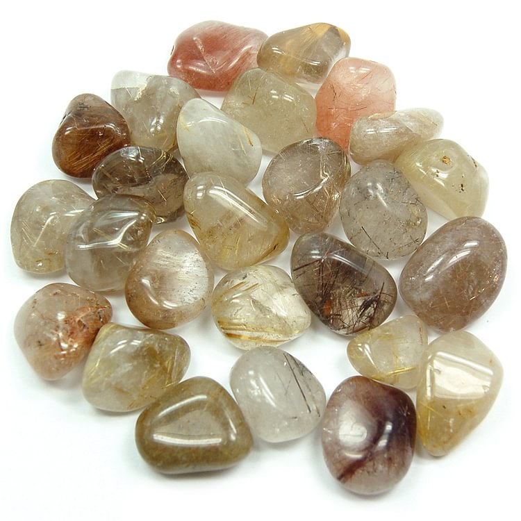 Sold out 0.1kg Tumbled Rutilated Quartz Crystal
