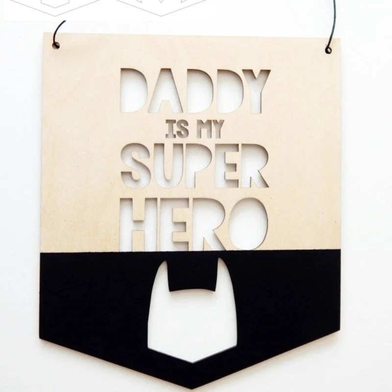 INS Nordic Style Positive Slogan Banner Garland Wooden Wall Hanging Ornament For Kids Room Decoration Nursery Photography Props