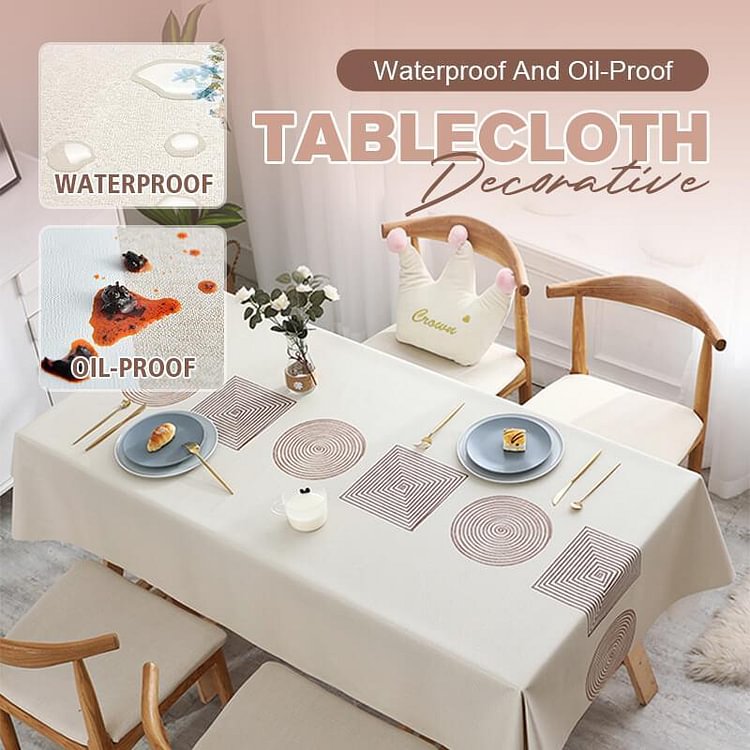 Waterproof And Oil-Proof Decorative Tablecloth