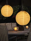 12 inch LED Round Solar Lantern Pendant Waterproof for Decoration