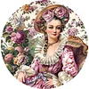 Retro Girl - Diamond Painting - Full Round Drill (Canvas|40*40cm)