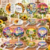 8Pcs DIY Diamond Painting Church Handheld Fans, Christian Bible Verse Scripture Hand Fans with Plastic Handles, Religious Inspirational Church Welcome Gifts for Visitors, Women Men, Bridal Shower Guest Favors