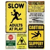 6pcs - Warning Signs - Vintage Metal Signs(12*16Inch)