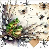 Diamond Painting-DIY Crystal Rhinestone Frog Bee