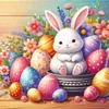 Diamond Painting-DIY Full Round Drill Egg Rabbit