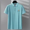 Men's Short-sleeved Business Casual Loose Fashion Embroidered Polo Shirt