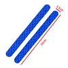 2Pcs Car Reflective Stickers Warning Anti-collision Reflective Strips (Red)