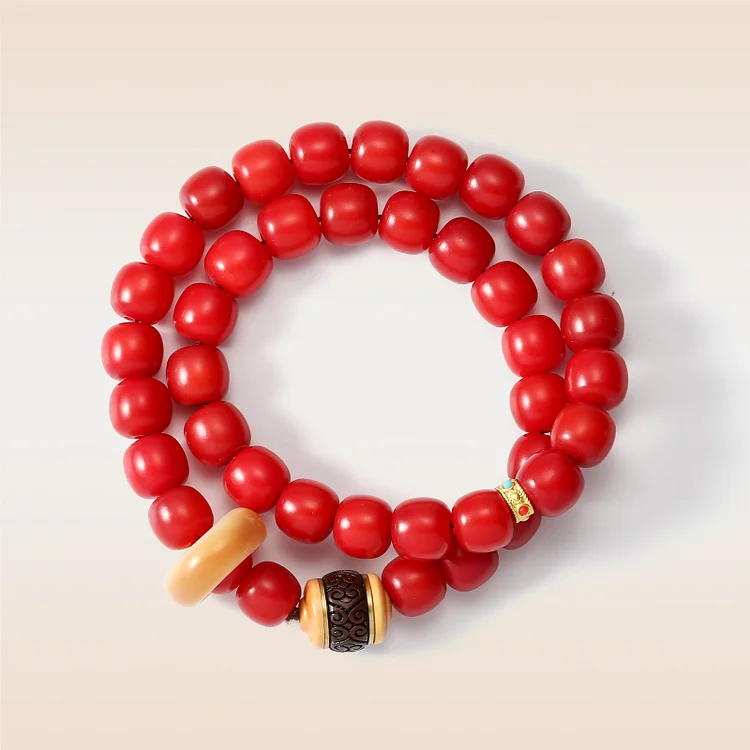 Agate Bodhi Seeds Bracelet
