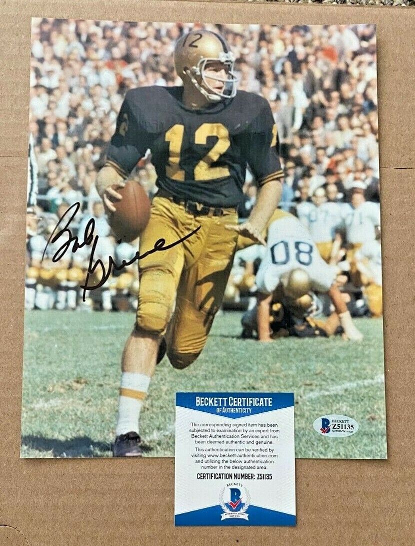 BOB GRIESE SIGNED PURDUE BOILERMAKERS 8X10 Photo Poster painting BECKETT CERTIFIED