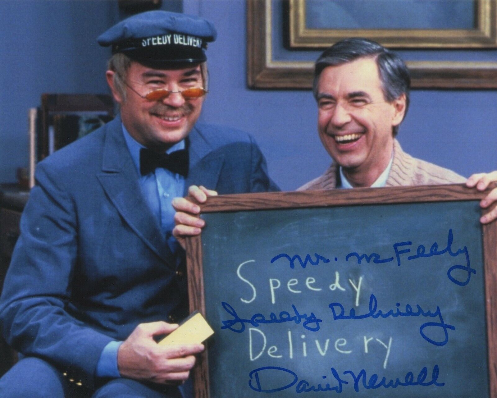 DAVID NEWELL MR FEELY SIGNED 8x10 Photo Poster painting MISTER ROGERS' NEIGHBORHOOD #2