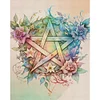 Flower Pentagram-11CT Stamped Cross Stitch 50*60cm/19.69*23.62in(Big Size)