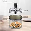 Push Down Ashtray Windproof Spinning Ashtray Desktop Ashtray for Home Office Car