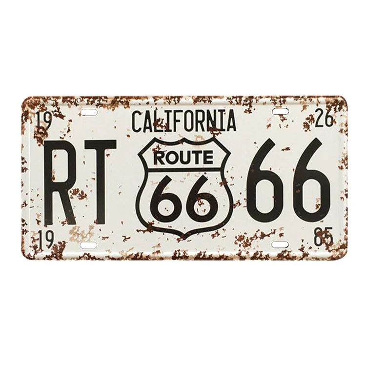 RT 66 route 66 - permis de plaque de voiture - 5.9x11.8inch