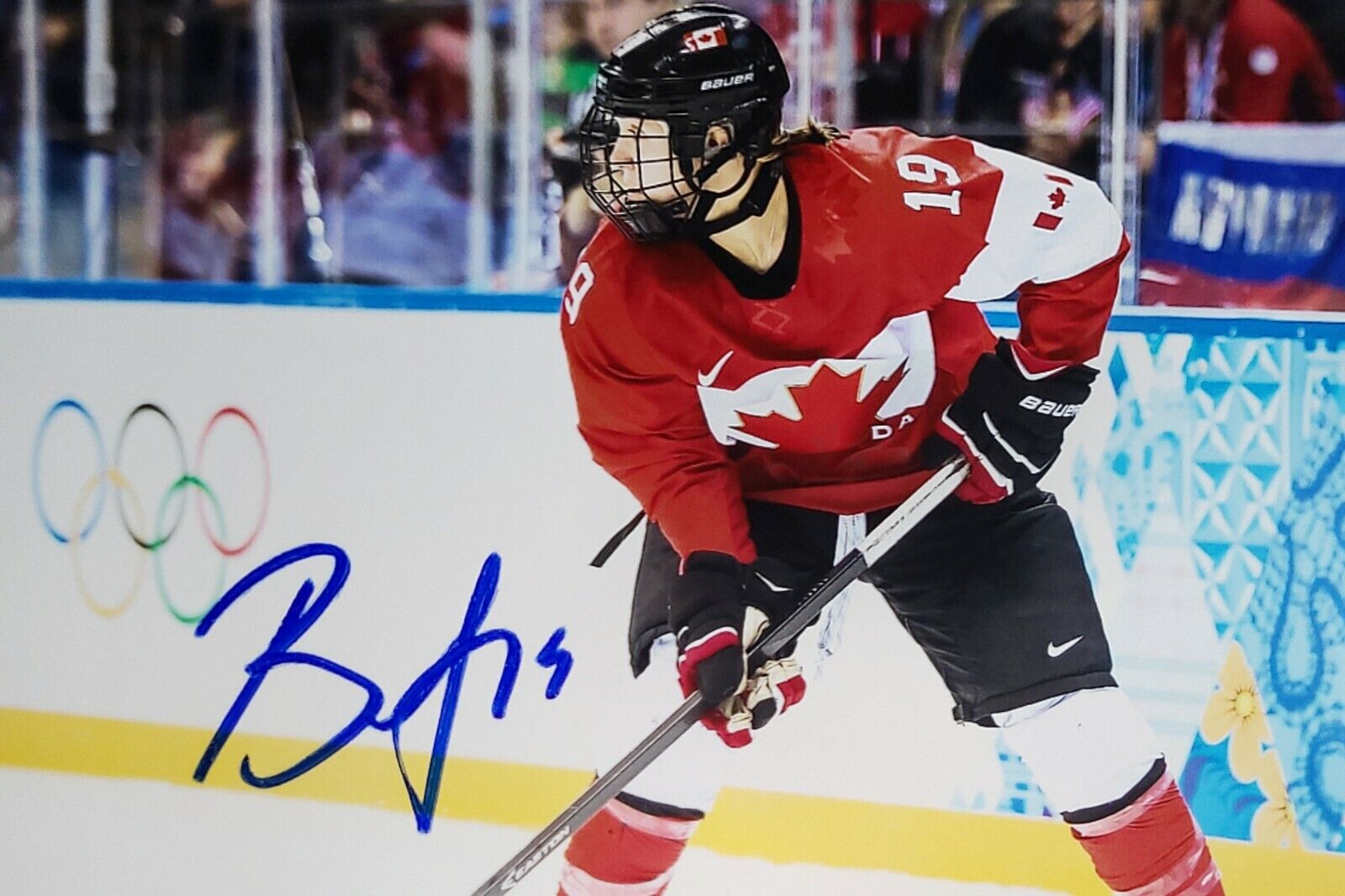 Brianne Jenner Hand Signed Autograph Photo Poster painting Women's Hockey Team Canada