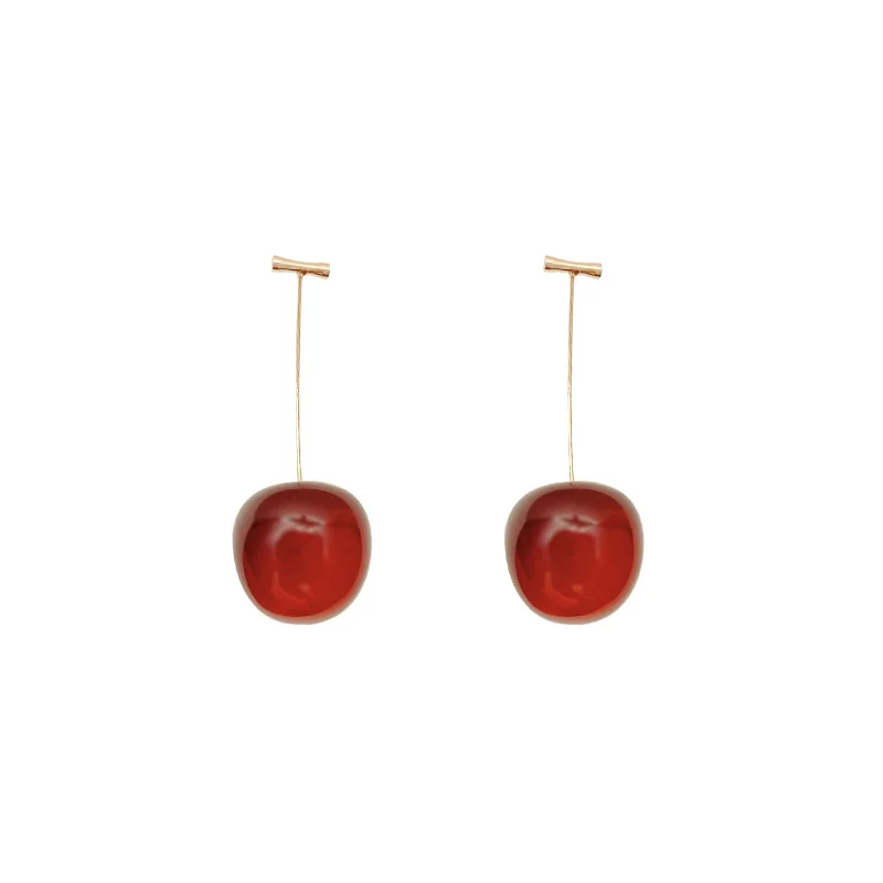 Little Red  Cherry Earrings