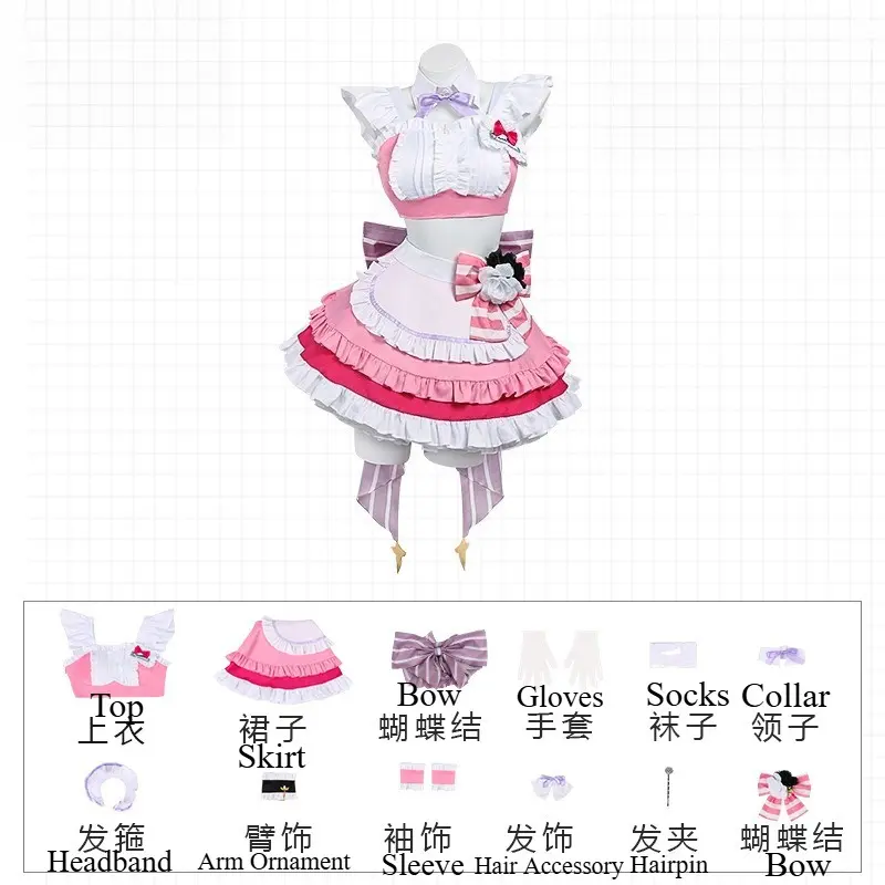 [Wetrose] In Stock Goddess of Victory Nikke Dorothy Cafe Maid Outfit Cosplay Costume